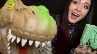 🦖Dinosaur Slime & Soap Sounds ASMR 🧼🦖