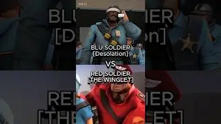 BLU SOLDIER [DESOLATION] VS RED  SOLDIER [THE WINGLET] #tf2 #tf2shorts #vs #memes #shorts #winglet