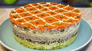 INSTEAD of the usual OLIVIER! Unusually Tasty and Beautiful salad for the Holidays!