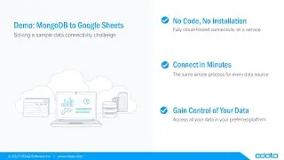 Work with Live MongoDB Atlas Data in Google Sheets (Connect Cloud)