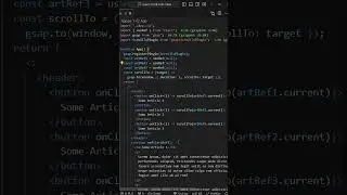 Как сделать плавный скролл по странице в React JS | ScrollTo in React JS #shorts