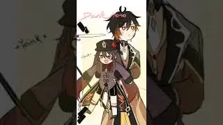 Это было правда неделю назад...😏 • Hu Tao and Zhonli • Ху Тао и Джун Ли • Genshin Impact • Edit