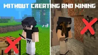 Can I beat Minecraft without crafting or mining ?