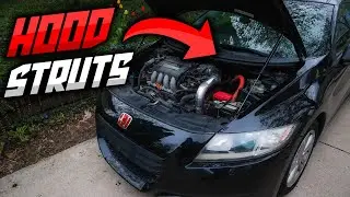 Hood Strut Install On Manual Hybrid Honda CR-Z!