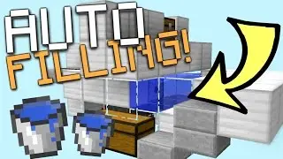 Minecraft: TINY WATER FILLING STATION! [MOST COMPACT]