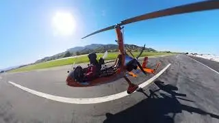 Gyro landing with a short ground roll