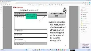 HTML Structural Elements (Container Elements)