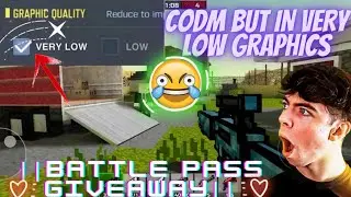 #calloffduty But In Very Low Graphics||Battle Pass Giveaway||#codm