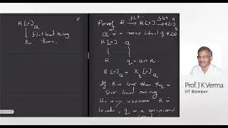 Lecture 10 | Prof. J.K. Verma | April 18, 2021