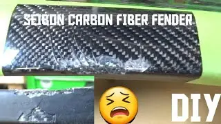 Fixing a damaged carbon fiber fender (DIY)