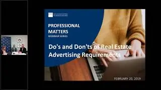 Professional Matters Webinar  Advertising  Do’s and Don’ts of Real Estate Advertising Requirements