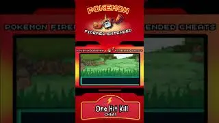 Pokemon FireRed Extended | One Hit Kill Cheat #shorts #gba #gaming #pokemon #romhack