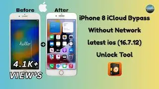 iPhone 8 Hello Screen iCloud Bypass | Without Network | Latest ios (16.7.12) Unlock Tool 2025