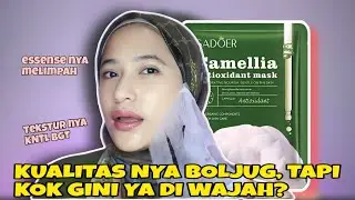 SHEET MASK SADOER ANTIOXIDANT REVIEW, PENASARAN SAMA HASILNYA? ✨