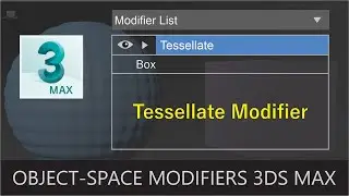 Tessellate Modifier 3ds Max || Object-Space Modifiers 3ds Max 2022 in Hindi / Urdu