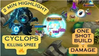 Cyclops ONE SHOT Build🎯Run If you see Cyclops🙂- Mobile Legends