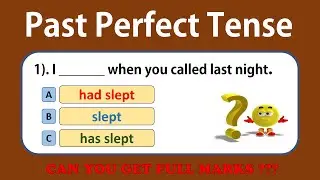 Past Perfect | PAST PERFECT  TENSE QUIZ | Grammar test