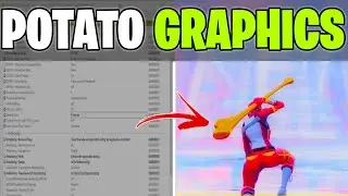 How to Get Potato Graphics in Fortnite! (Max FPS + 0 Delay) In Intel & Amd GPU
