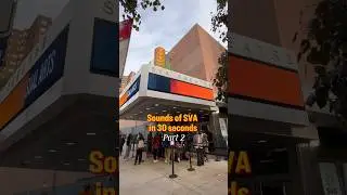 Sounds of SVA in 30 seconds. #SVA #SVANYC #SchoolofVisualArts #asmr #asmrsounds #sound #artschool