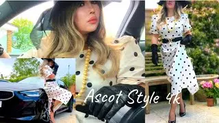 (Cervin Silk Stockings,Polkadot Satin) BRITISH LOOKBOOK Royal Enclosure Ascot Ladies'Day Style Guide