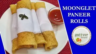Moonglet Paneer Rolls I Cooking with Moong dal l Sattvic Recipes