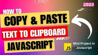 Copy Text to Clipboard in Javascript - Javascript Project