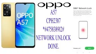OPPO A57 Network Unlock 📶🔓