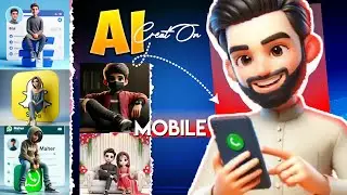 Creat trending 🔥 3d Ai social media profile images | prompts | bing ai