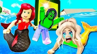 THE EVIL MERMAID AND THE ZOMBIE WANTS TO DESTROY THE FOXI MERMAID (ROBLOX BROOKHAVEN)