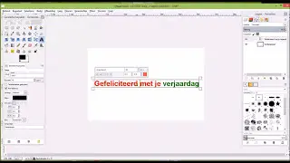 Tekst verwerken in Gimp