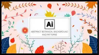 Abstract Botanical Premium Background Design in Adobe Illustrator CC 2023