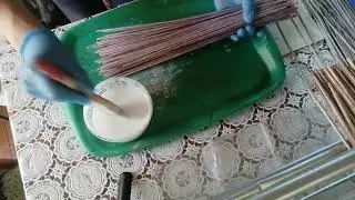 Обработка трубочек.