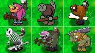 100% All GARGANTUAR ZomBotany 2 VS All Gatling PEA Plant - PvZ Mod Team Plants