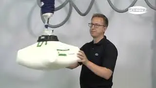 Вакуумний трубчастий підйомник JumboFlex для ергономічного транспортування мішків | вагою до 50 кг