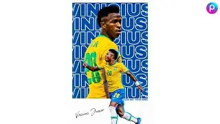 Tutorial Como fazer FLYER com jogador de futebol | Banner Soccer Poster Cartaz Jogo PicsArt