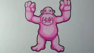 DRAWING Garten of Banban 4   Meeting with HUNKY JAKE New Monster