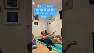 Foam roll bench press and flys #crossfit #workout #fitness #crossfitwod