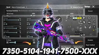 New Update 3.3⚡Best Sensitivity code + Control Settings Pubg Mobile /Bgmi Sensitivity Settings