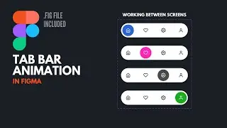 Animated Navigation Bar in #Figma -  with Prototype Tutorial