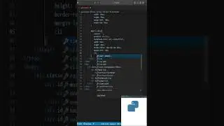 Logo "Python Programming" using HTML and CSS | SHORTS VIDEO