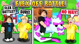 FLEX OFF BATTLE! NOOB WITH A *MEGA NEON* FROST FURY IN ADOPT ME! (Roblox Adopt Me)