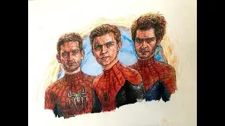 How to draw Spider Man: No Way Home quick timelapse