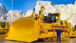 超巨大ブルドーザー、コマツD475A！全6台のブルドーザーをラインナップ！はたらくくるまの建機模型シリーズ！