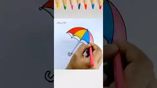 Umbrella Drawing|| How to Draw an Umbrella