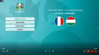 UEFA EURO 2020 /  PES 2021 / FRANCE v HUNGARY / First knockout round