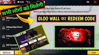 Gloo Wall Redeem Code | FREE FIRE REDEEM CODE | Eid Special Music Video Redeem Code