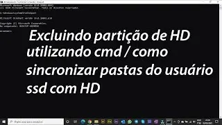 Como excluir partição de HD utilizando o CMD