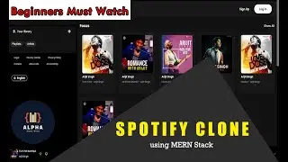 Spotify Clone Using Node js and React js MERN Stack Project