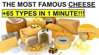 THE MOST FAMOUS CHEESE +65 Types 1 Minute! 🧀