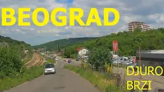 Rakovica - Miljakovac, Belgrade, driving by car, May 2024